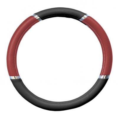 Steering wheel cover red and black