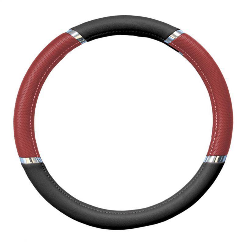 Couvre volant rouge et noir