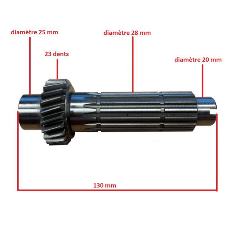 Comex 23-tooth secondary shaft