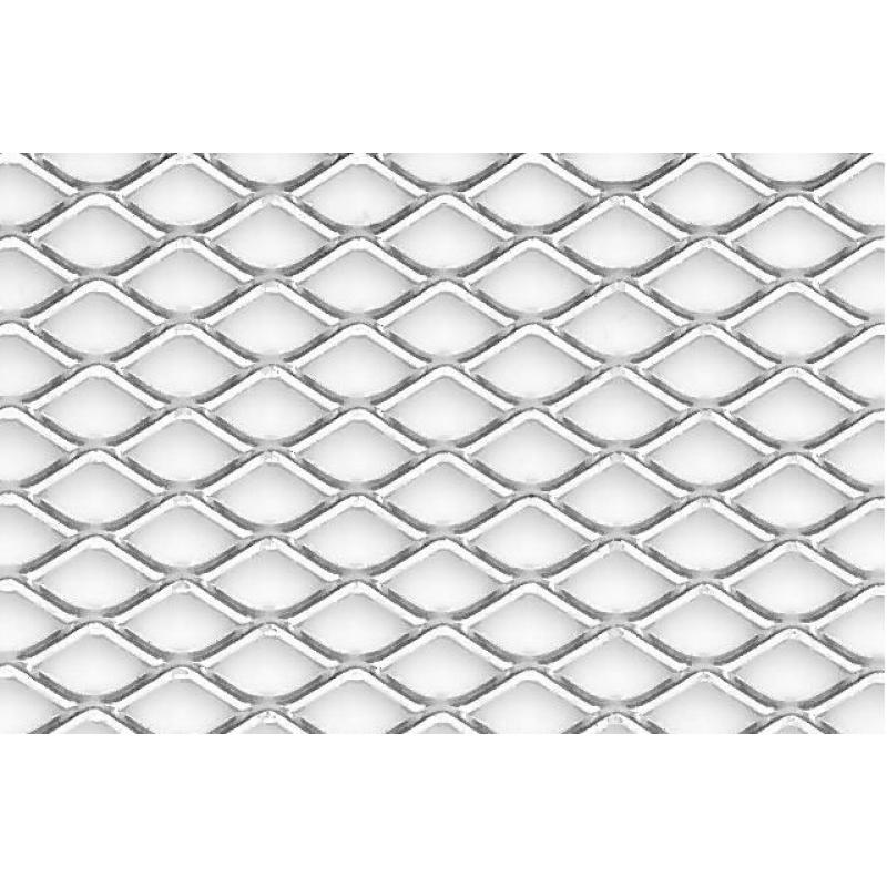Zeshoekig bumperrooster 30x1250 aluminium