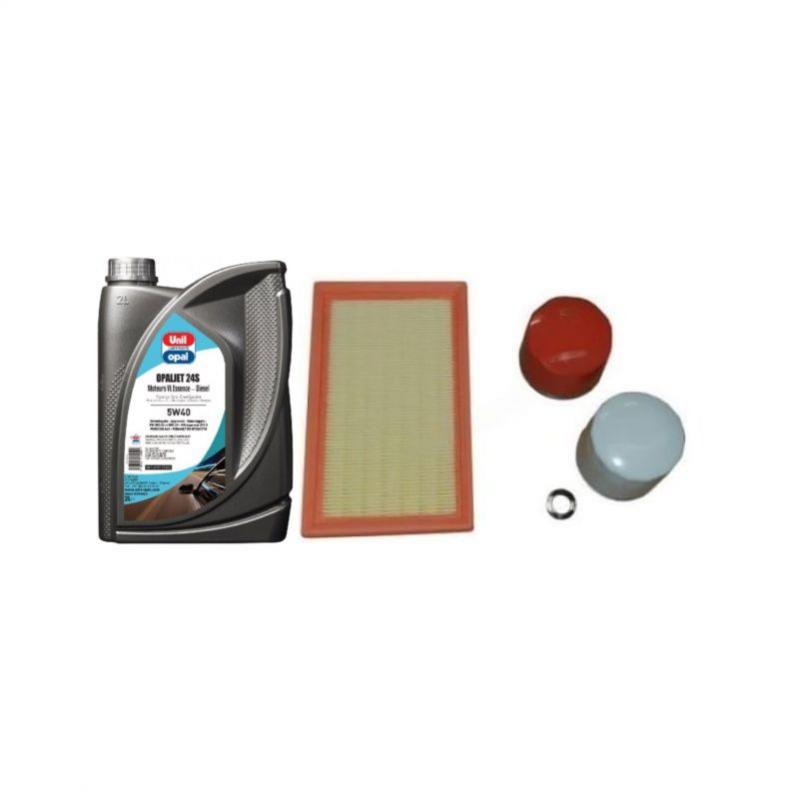 Kit van 3 filters voor Lombardini Focs motor voor 2004 + olie