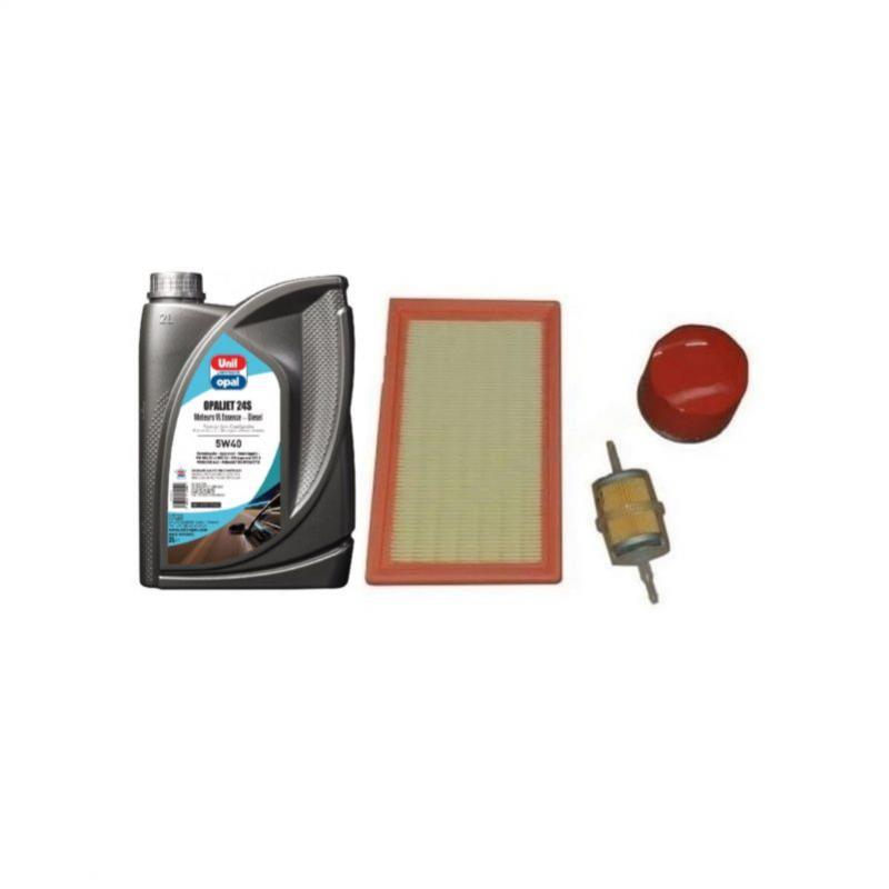 Kit van 3 filters voor Lombardini Focs motor na 2004 + olie