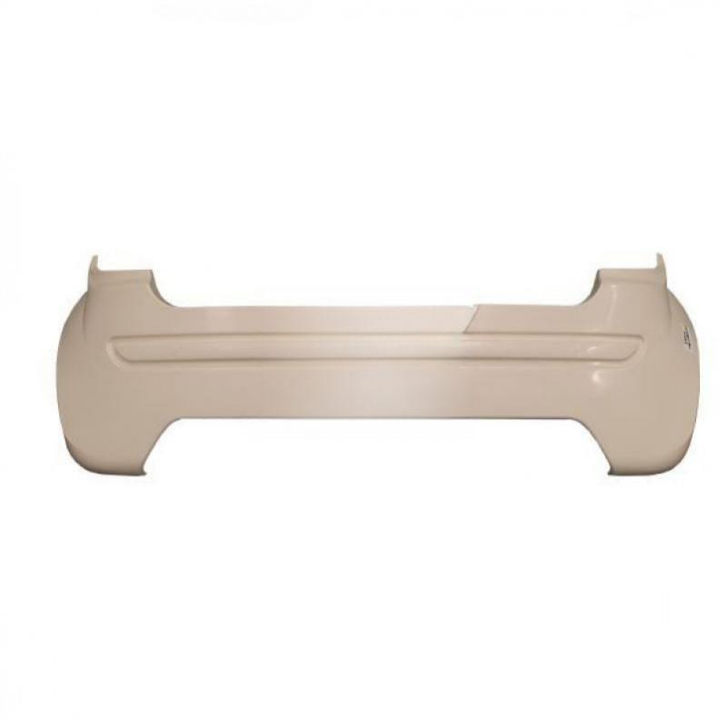 Bare rear bumper