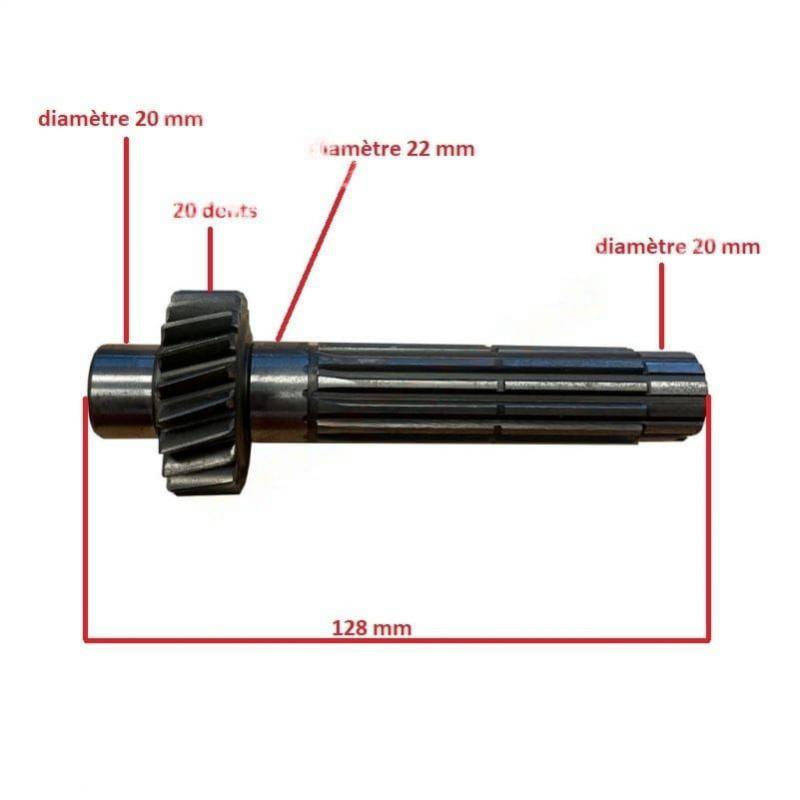 Shaft second reduction 1/12 up to box 445923