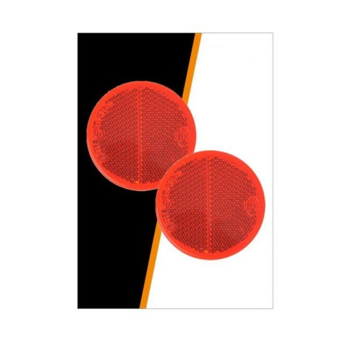 [FZCATA60] 55 Mm rode reflector ( 2 stuks )