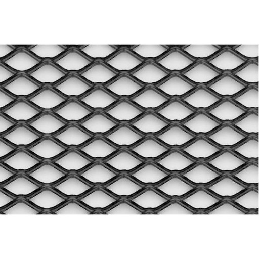 Grille de Pare-chocs noire 125 x 30 cm